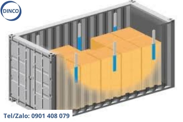hút ẩm trong container